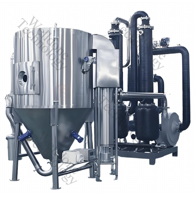 Asciugatrice a spruzzo centrifuga SUS316L di qualità alimentare con efficienza di asciugatura del 70% e controllo della temperatura da 120 a 350 °C