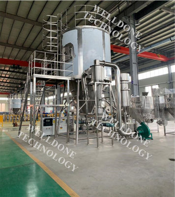 Asciugatrice a spruzzo ad alta efficienza industriale con due ugelli fluidi per polvere di latte e polvere di uova