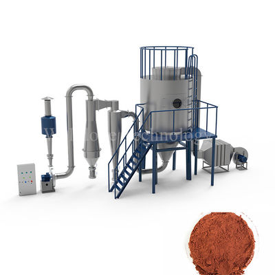 Automazione Macchina di asciugatura a spruzzo del succo di aloe vera con detersivo in polvere per la preparazione di caffè istantaneo asciugato a spruzzo