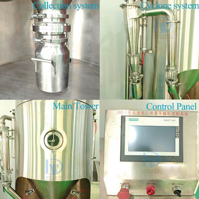 LPG-5 Lab Mini Low Temperature Vacuum Spray Dryer con capacità di 5 Lit e controllo della temperatura di 30~300°C per 1 kg/h di evaporazione