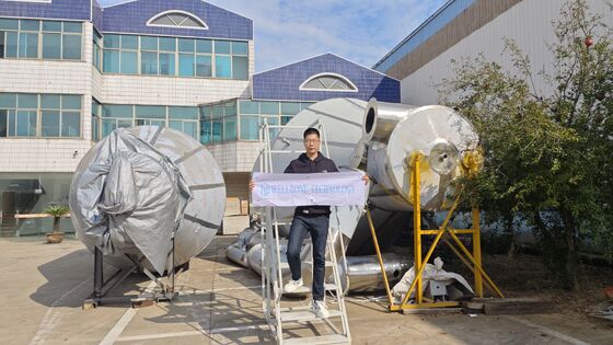 Asciugatrice a spruzzo industriale a risparmio energetico con temperatura di asciugatura di 120-300°C ed efficienza del 70% per la polvere di materiale