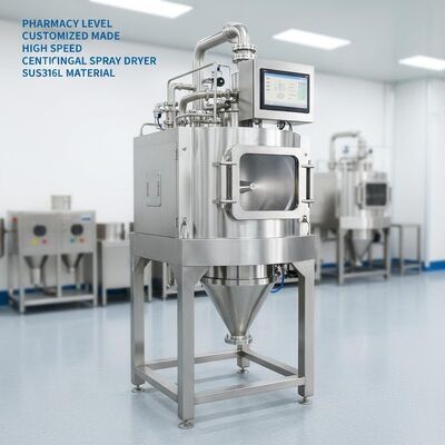 Materiale SUS316L per essiccatore centrifugo ad alta velocità personalizzato a livello di farmacia