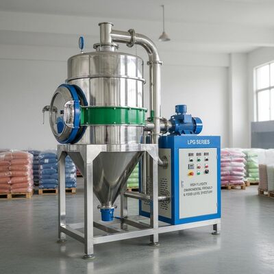 Elevata fluidità della macchina per asciugatrice industriale per coloranti rispettosi dell'ambiente e per alimenti. Serie GPL