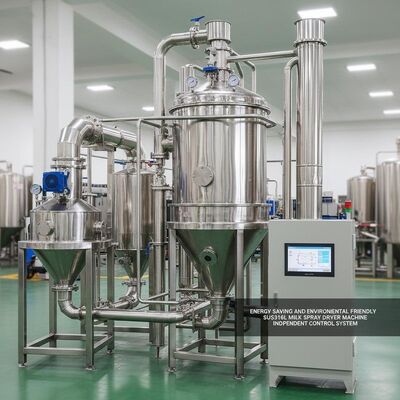 Risparmio energetico ed ecologico SUS316L Lavatrice a spruzzo di latte Sistema di controllo indipendente