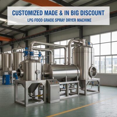 Macchina per essiccatore a spruzzo per uso alimentare GPL realizzata su misura e con grande sconto da un essiccatore a spruzzo industriale