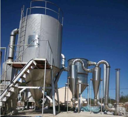 Essiccatore spray centrifugo GPL SUS316L personalizzato per uso alimentare con efficienza di asciugatura del 70%